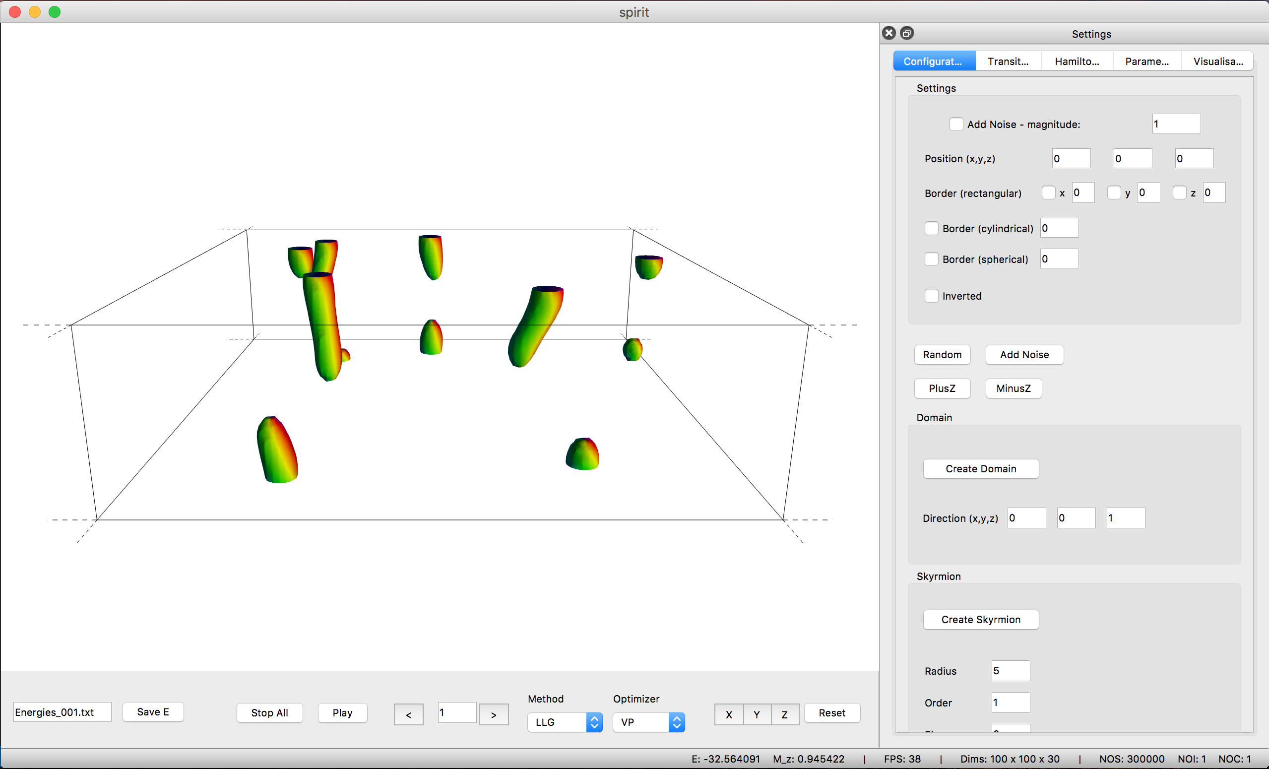 Desktop UI with Isosurfaces in a thin layer