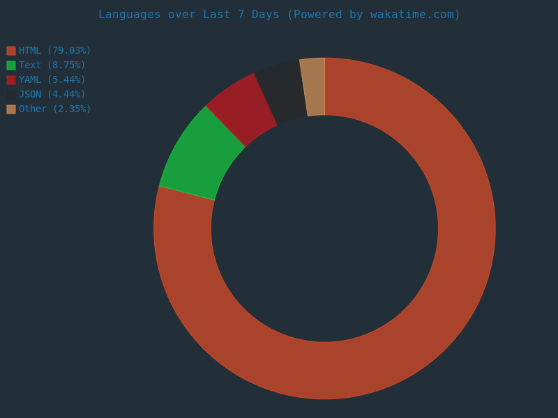 Wakatime Languages