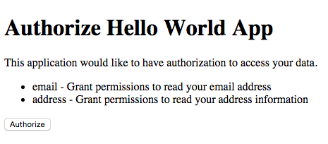 Authorization Prompt