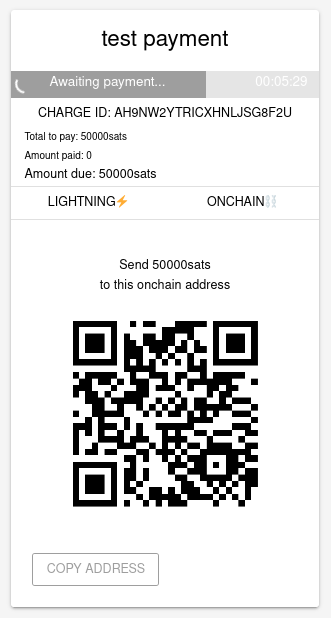 onchain payment