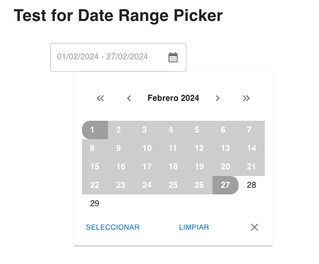 input type date range picker
