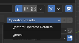 FBX Unreal preset