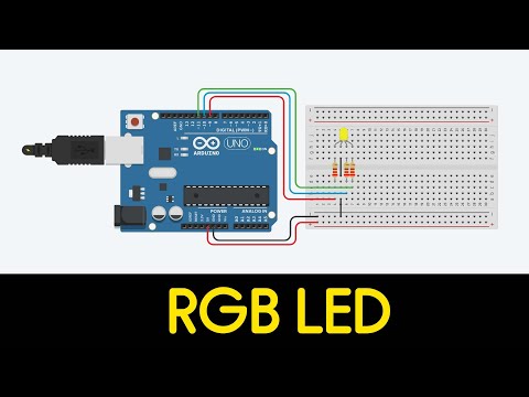 RGB LED with Arduino in Tinkercad