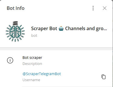 @scrapertelegrambot profile