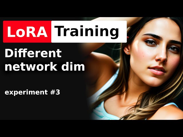 Stable Diffusion LoRA training experiment different network dimension part 3