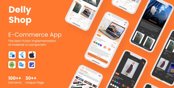 DellyShop eCommerce Application - Flutter (Android & iOS)