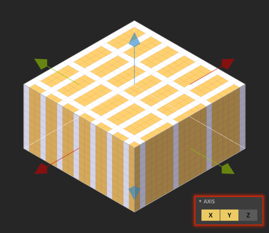 Example of X & Y-axis mode