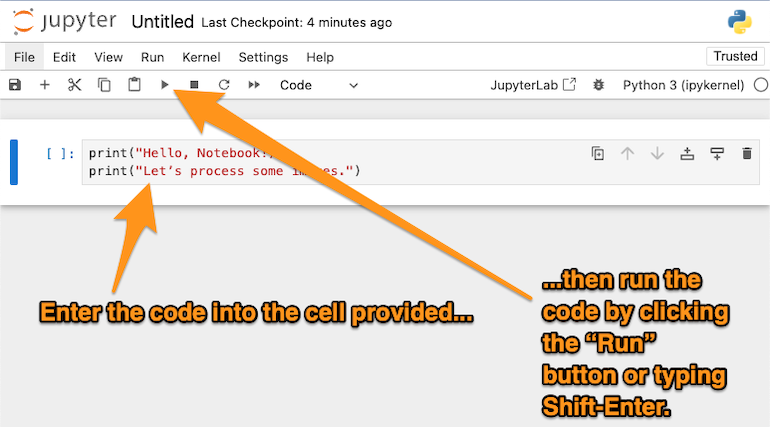 Running a code cell