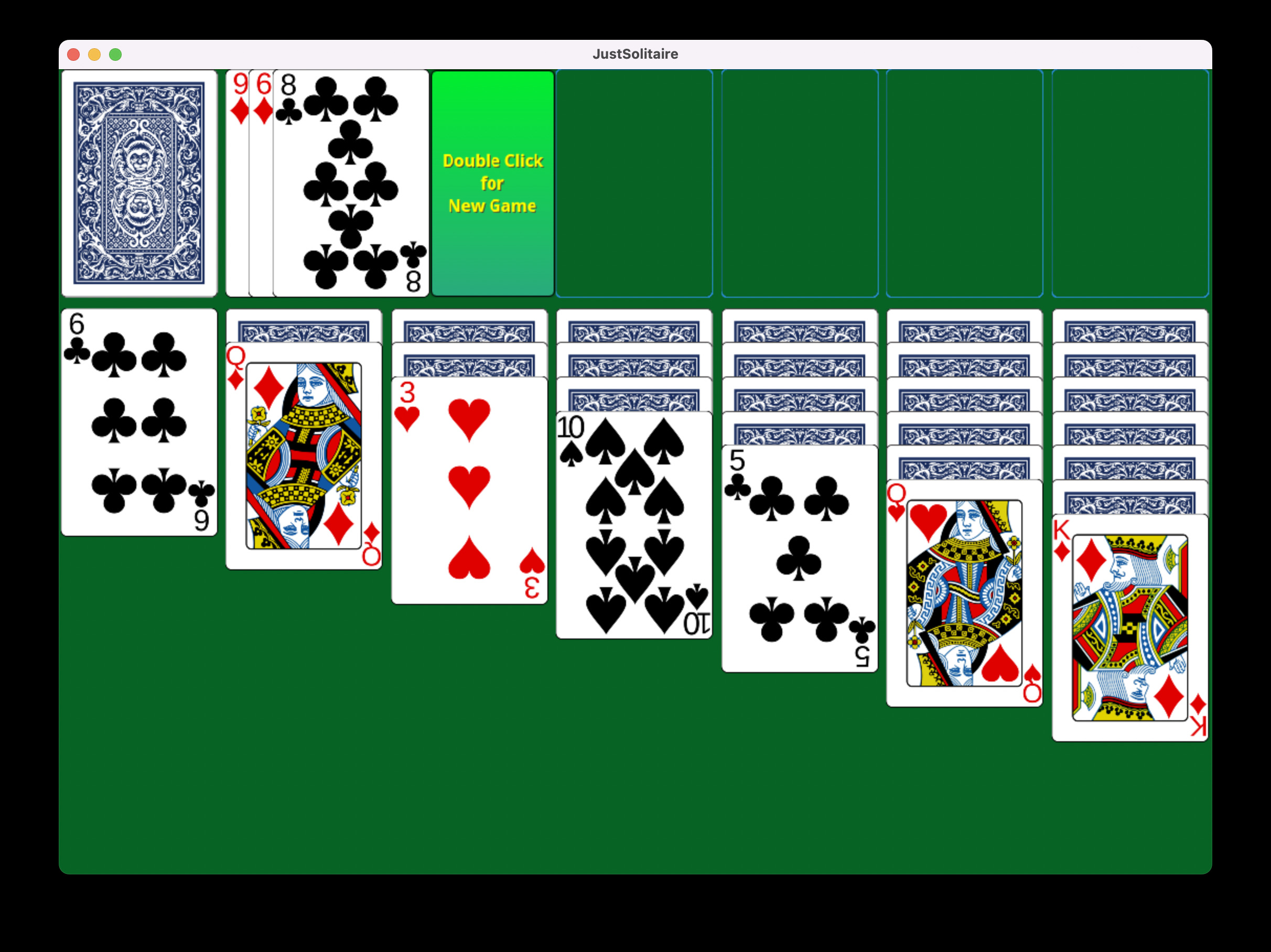 GitHub - seiferteric/JustSolitaire: Simple Solitaire Game in C using ...