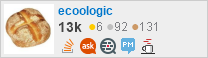 profile for ecoologic on Stack Exchange, a network of free, community-driven Q&A sites