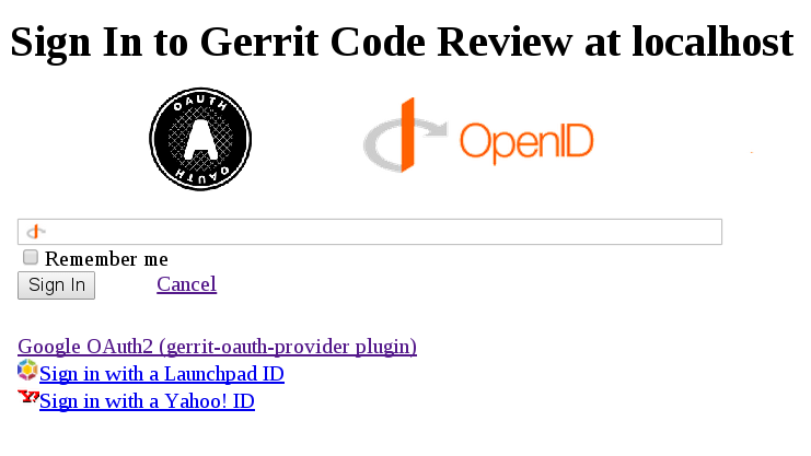 Gerrit@OAuth2