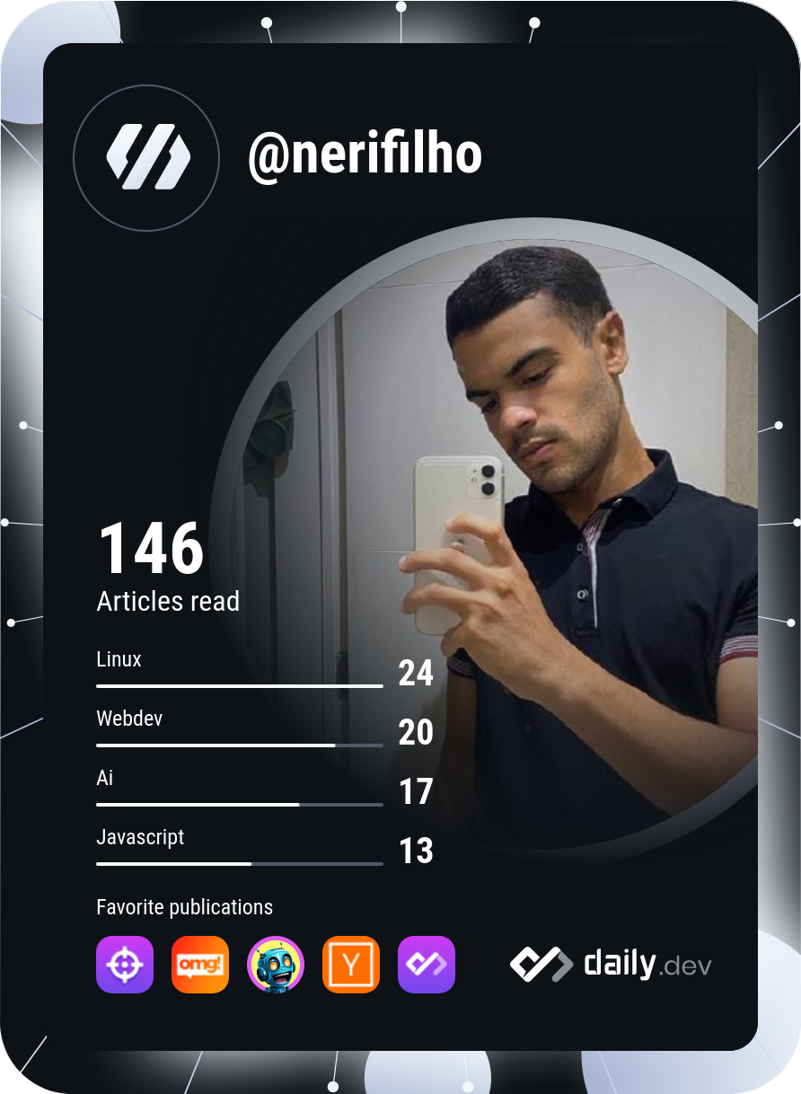 Nerigleston da Silva Costa Filho's Dev Card