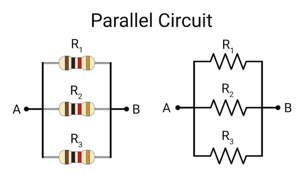 Resistors connected in Parallel