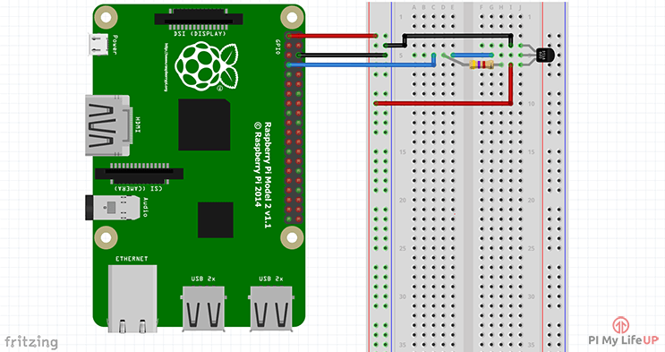 DS18B20 Temperature Sensor Wiring Diagram