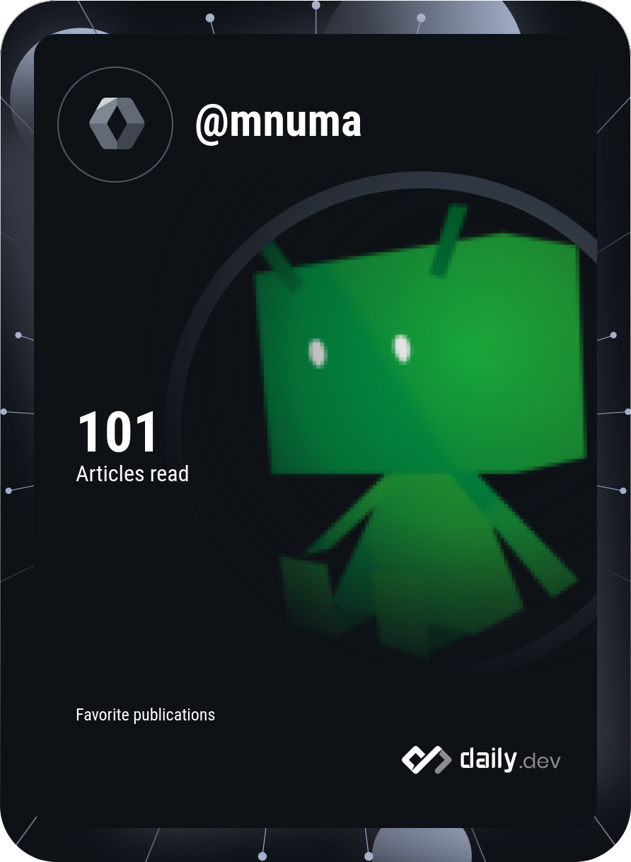 mnuma's Dev Card