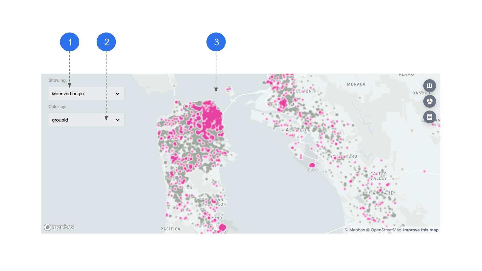 geo feature view lat-lng