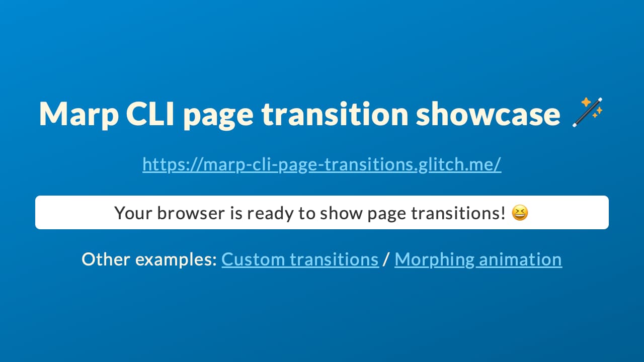 Marp CLI page transition showcase