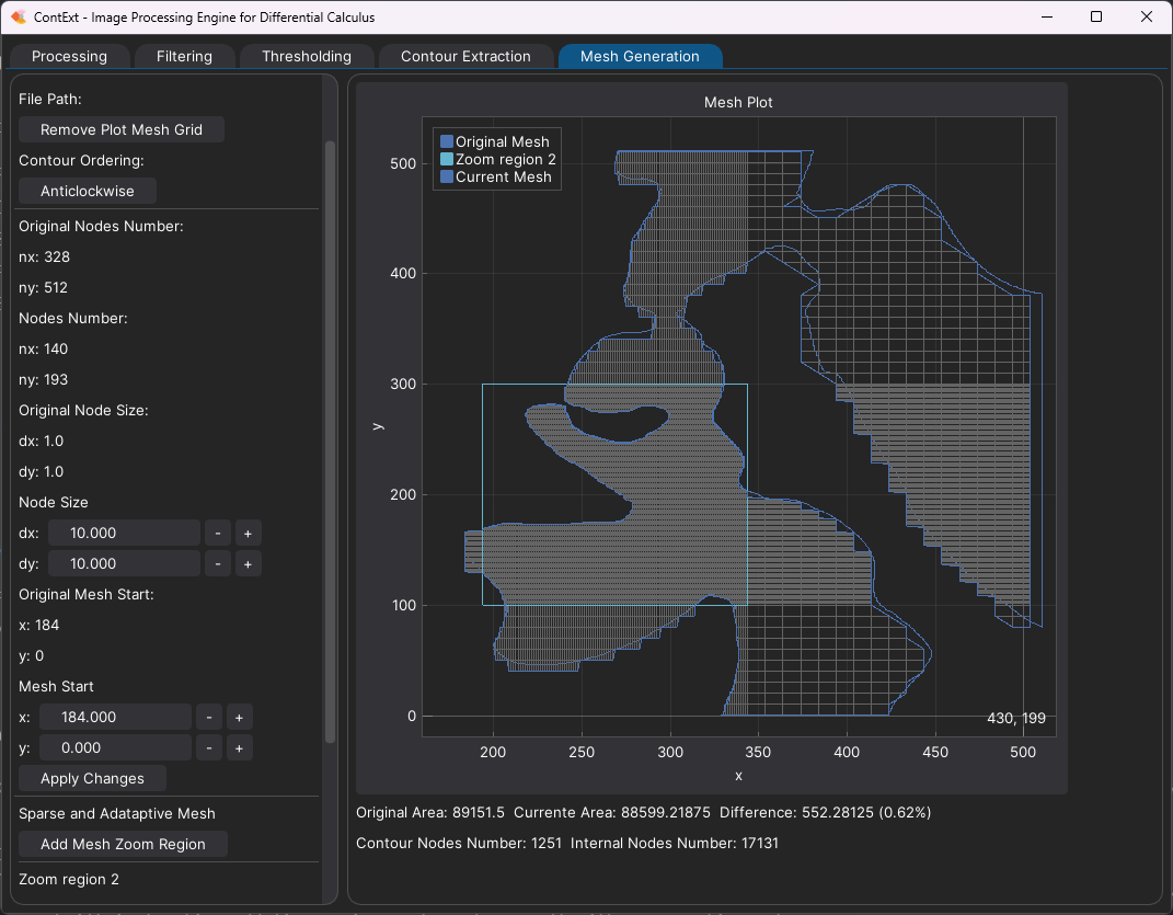 Mesh Generation Tab