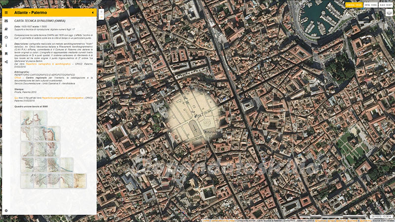 Atlante delle cartografie tecniche storiche di Palermo