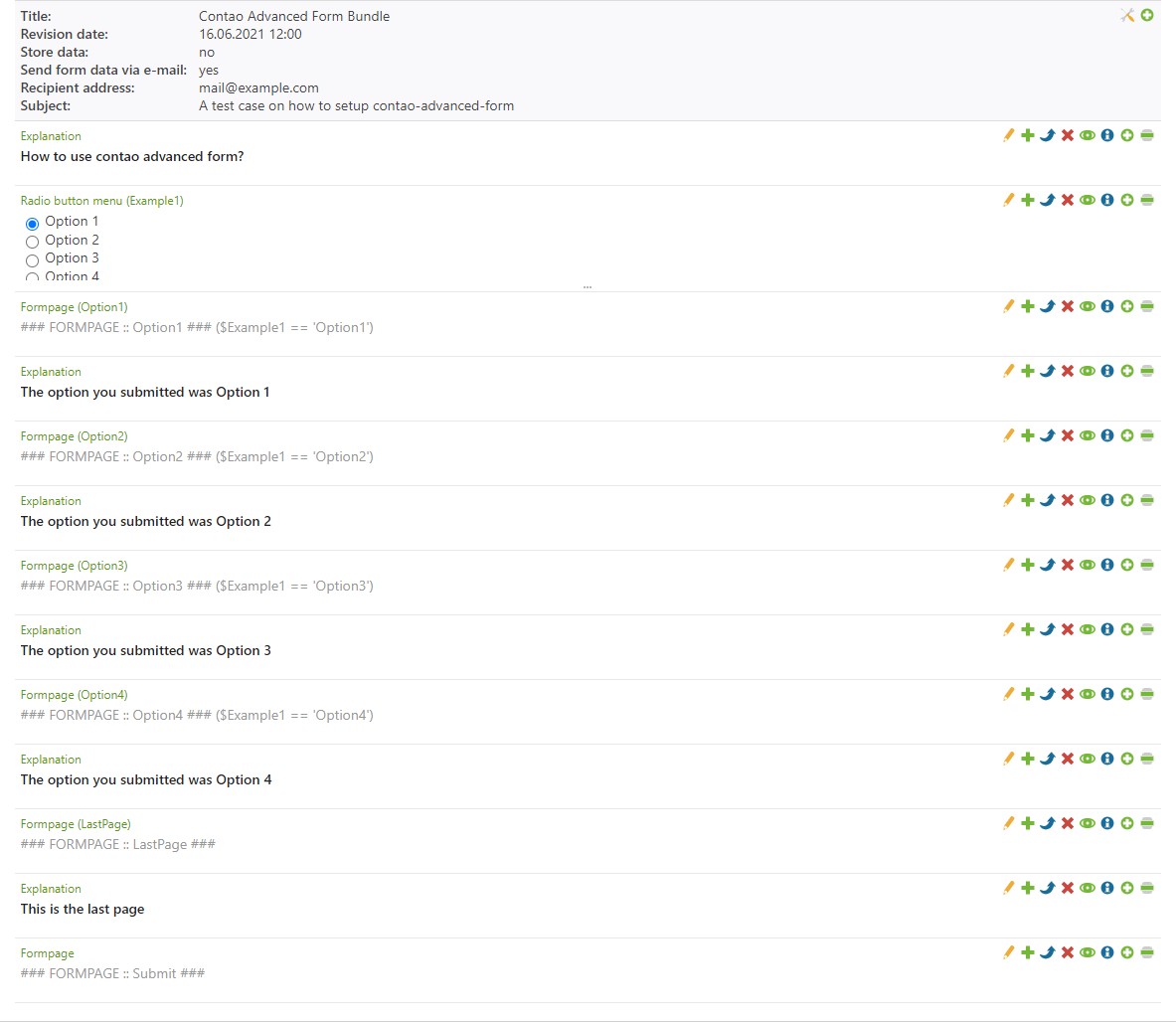 Admin View: Advanced form overview