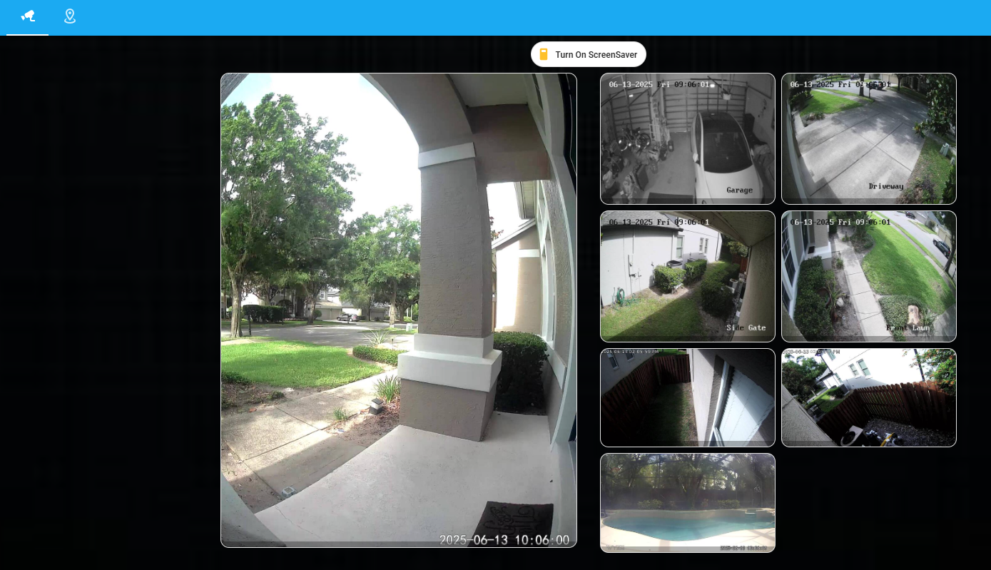 Screenshot of Kiosk View