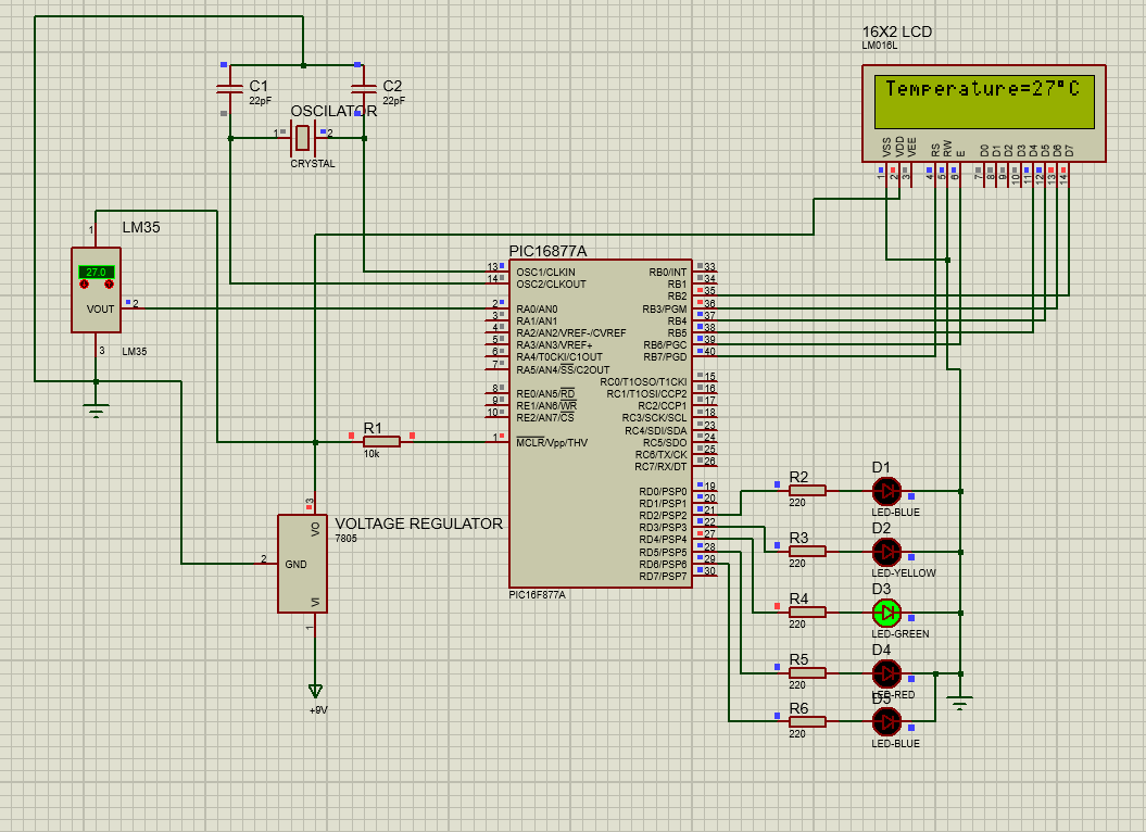 Circuit Diagram in Proteus