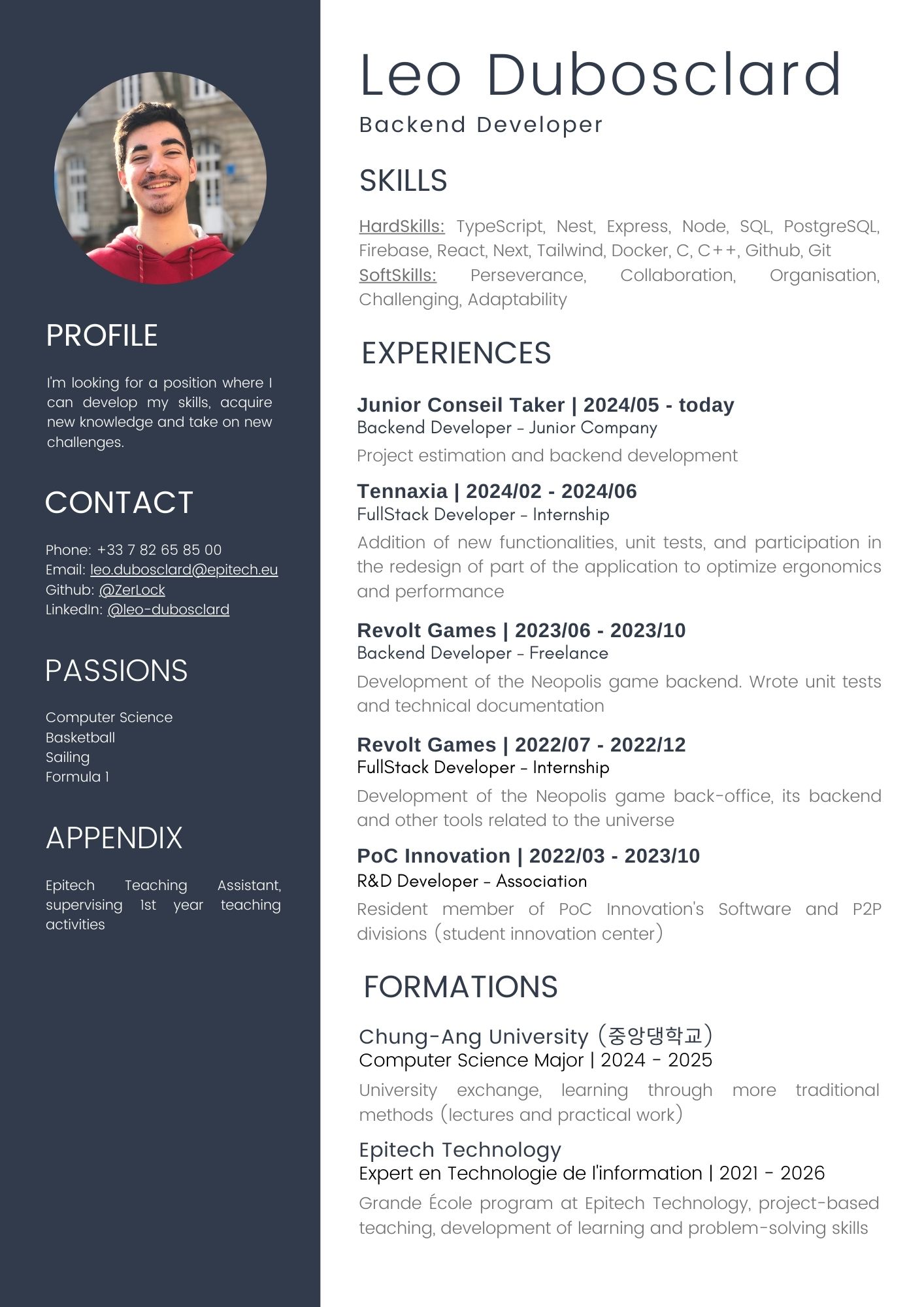 Leo's CV