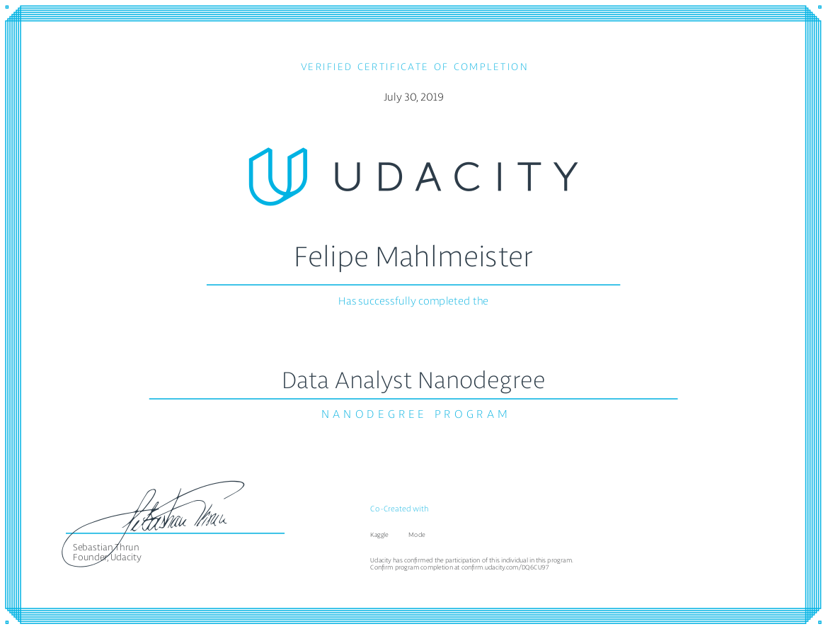 Udacity Data Analyst Nanodegree