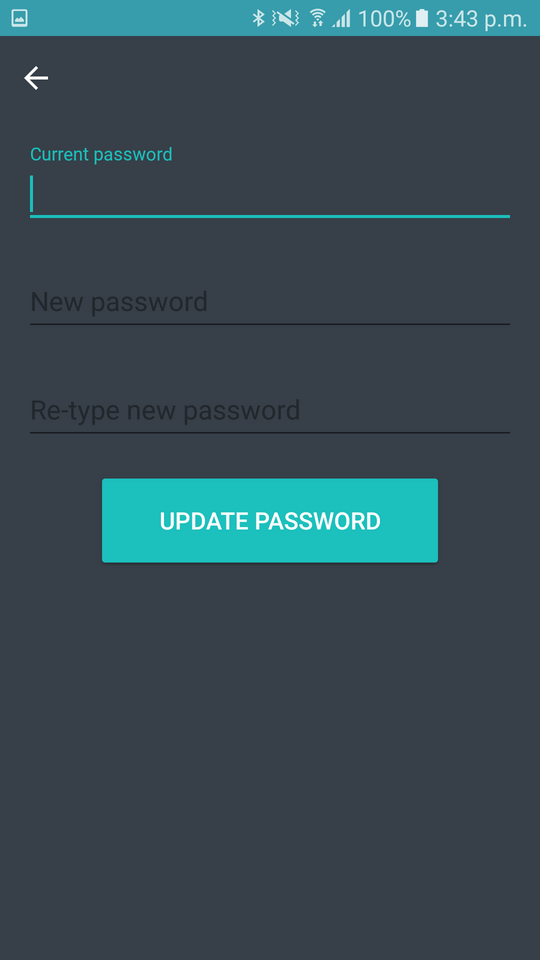 Edit password