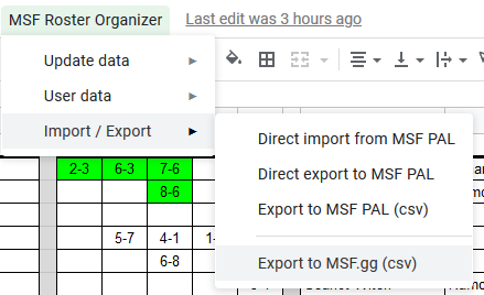 spreadsheet