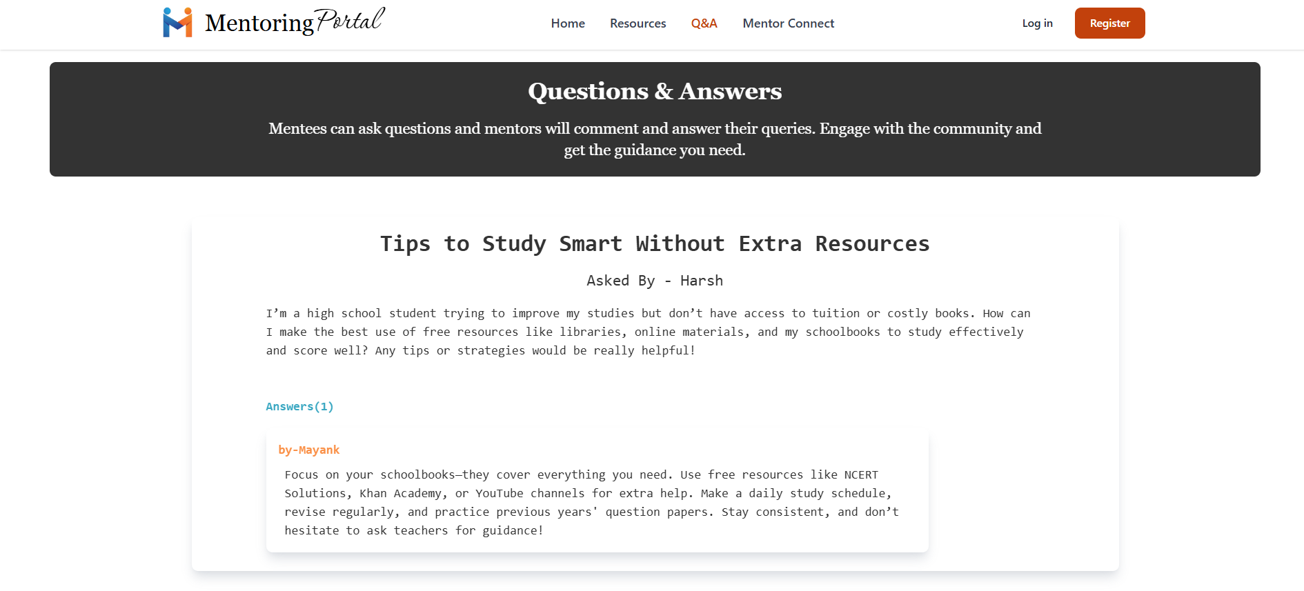 Q&A
