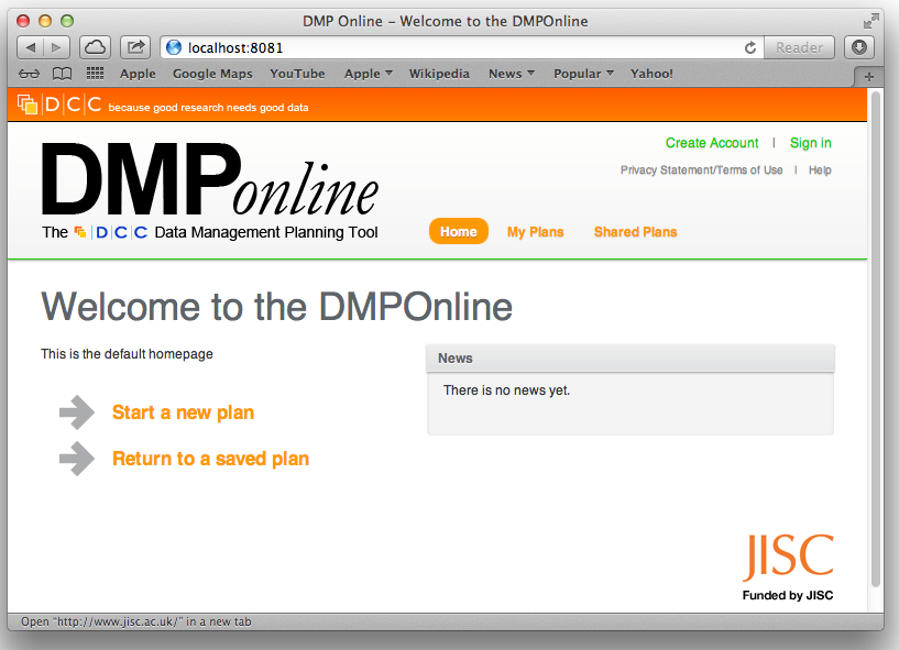 DMPOnline screen shot