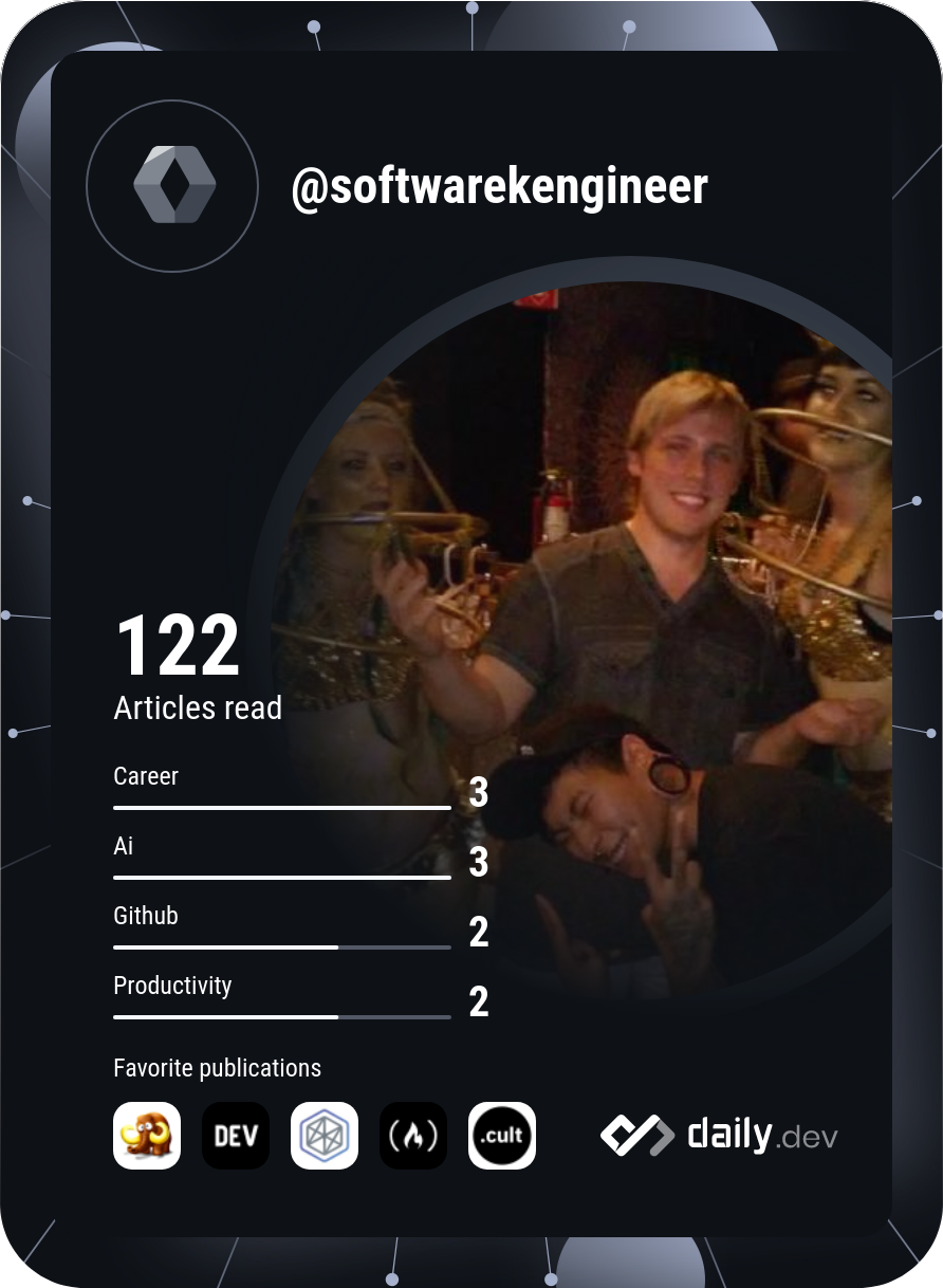 Software Kengineer's Dev Card