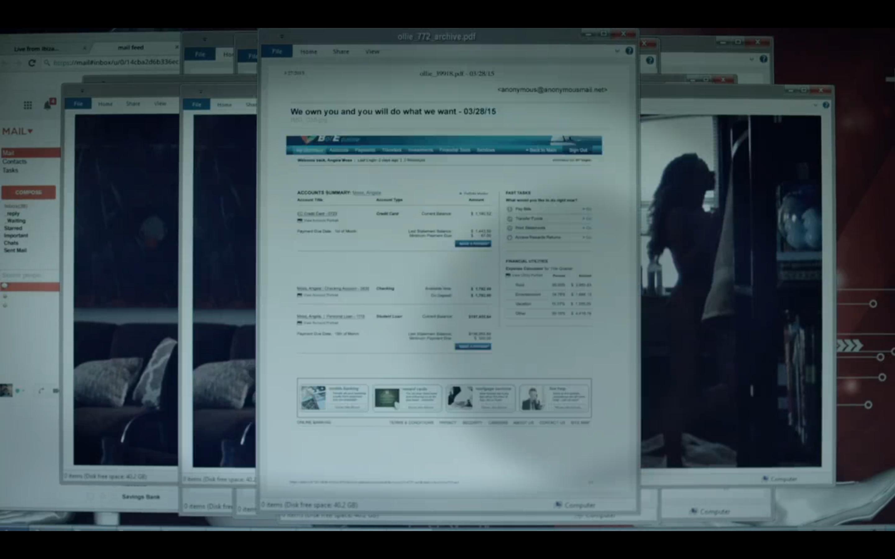 Angela's information is caught up in the dox on Ollie, :robot: screenshot 📷