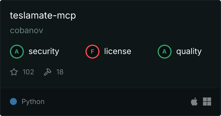 teslamate-mcp MCP server