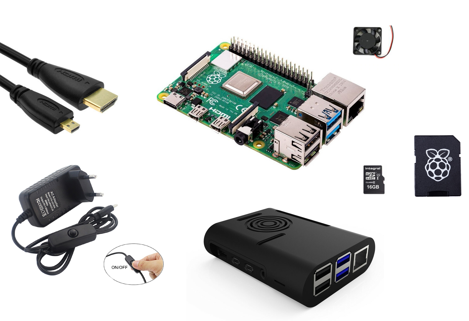 Raspberry Pi 4 Model B Low budget Kit