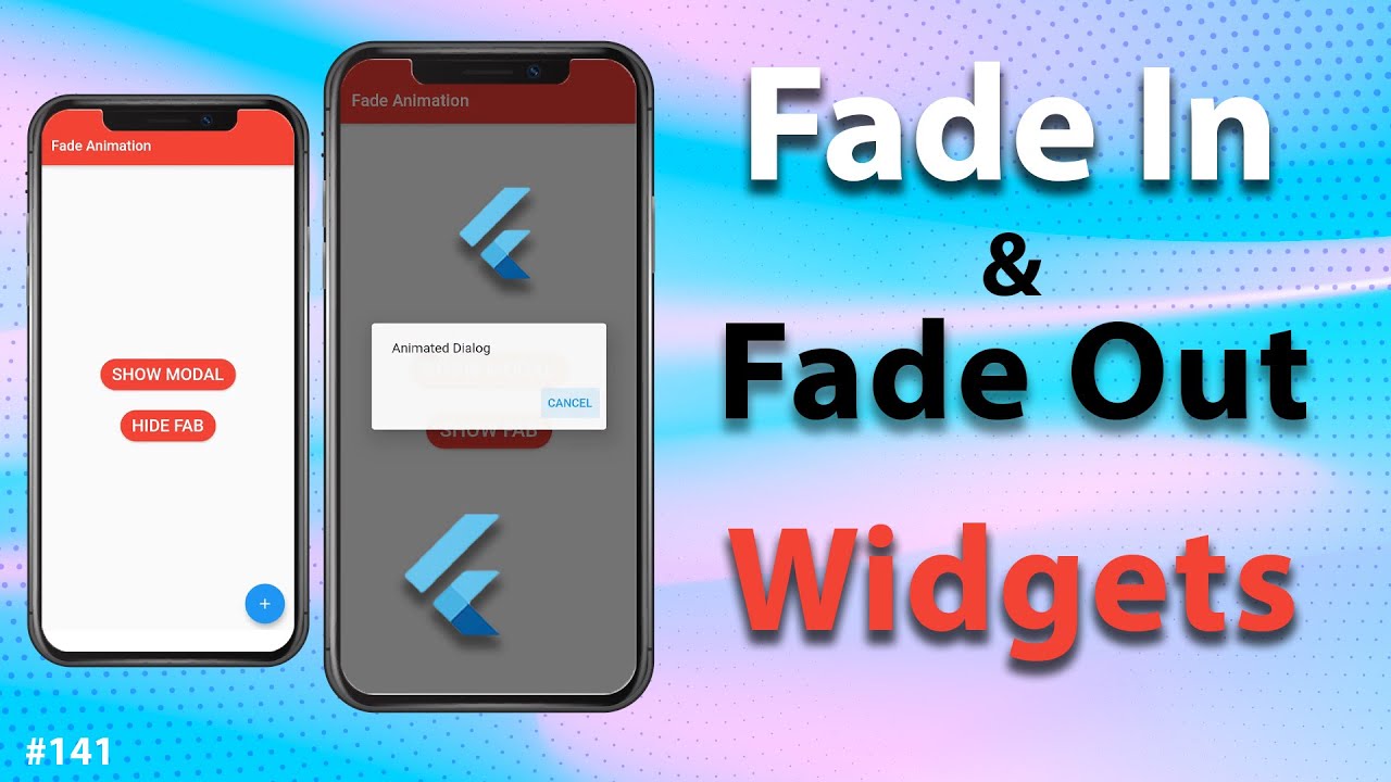 Flutter Tutorial - Fade In & Fade Out Widgets - Fade Animation YouTube video