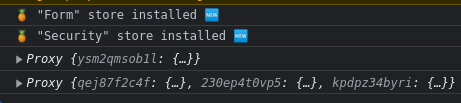 Screen print of the conole tab in the chrome inspector