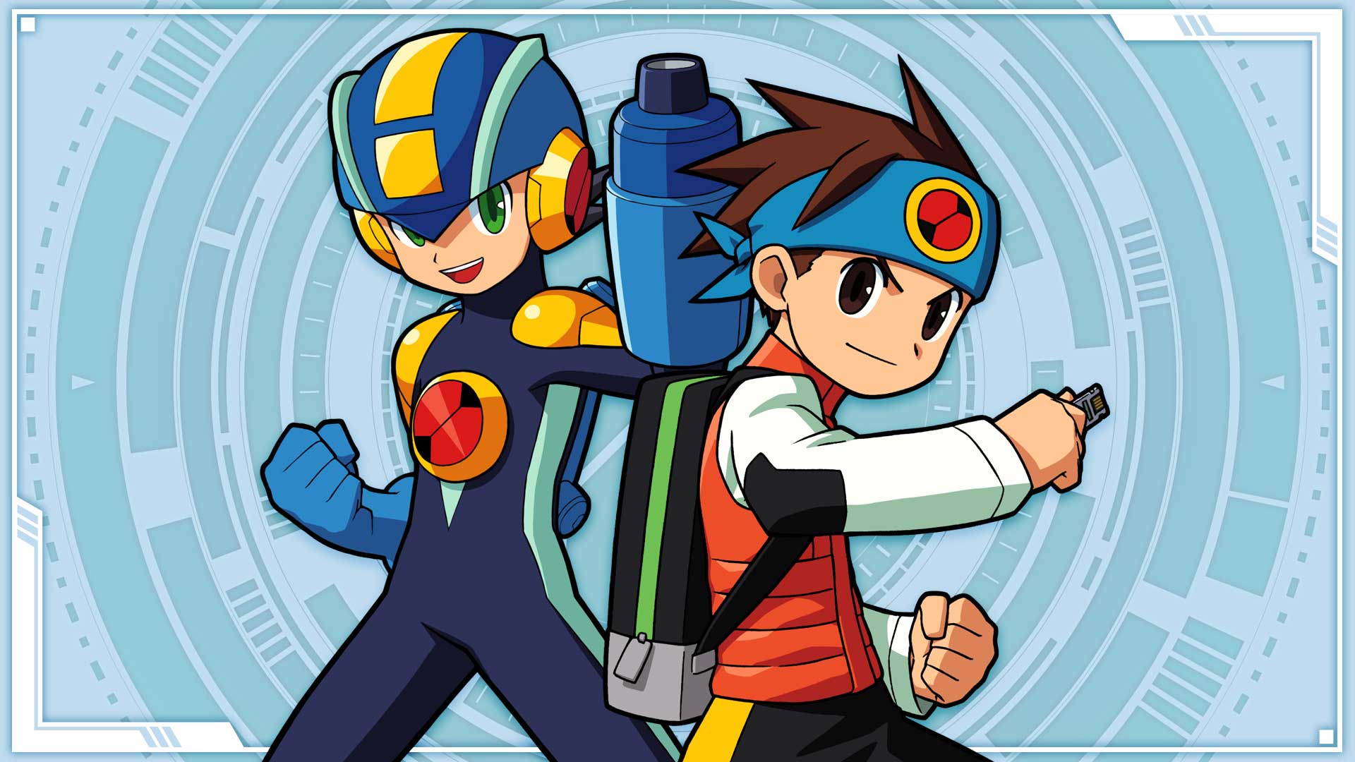 Mega Man and Lan from the Battle Network series.