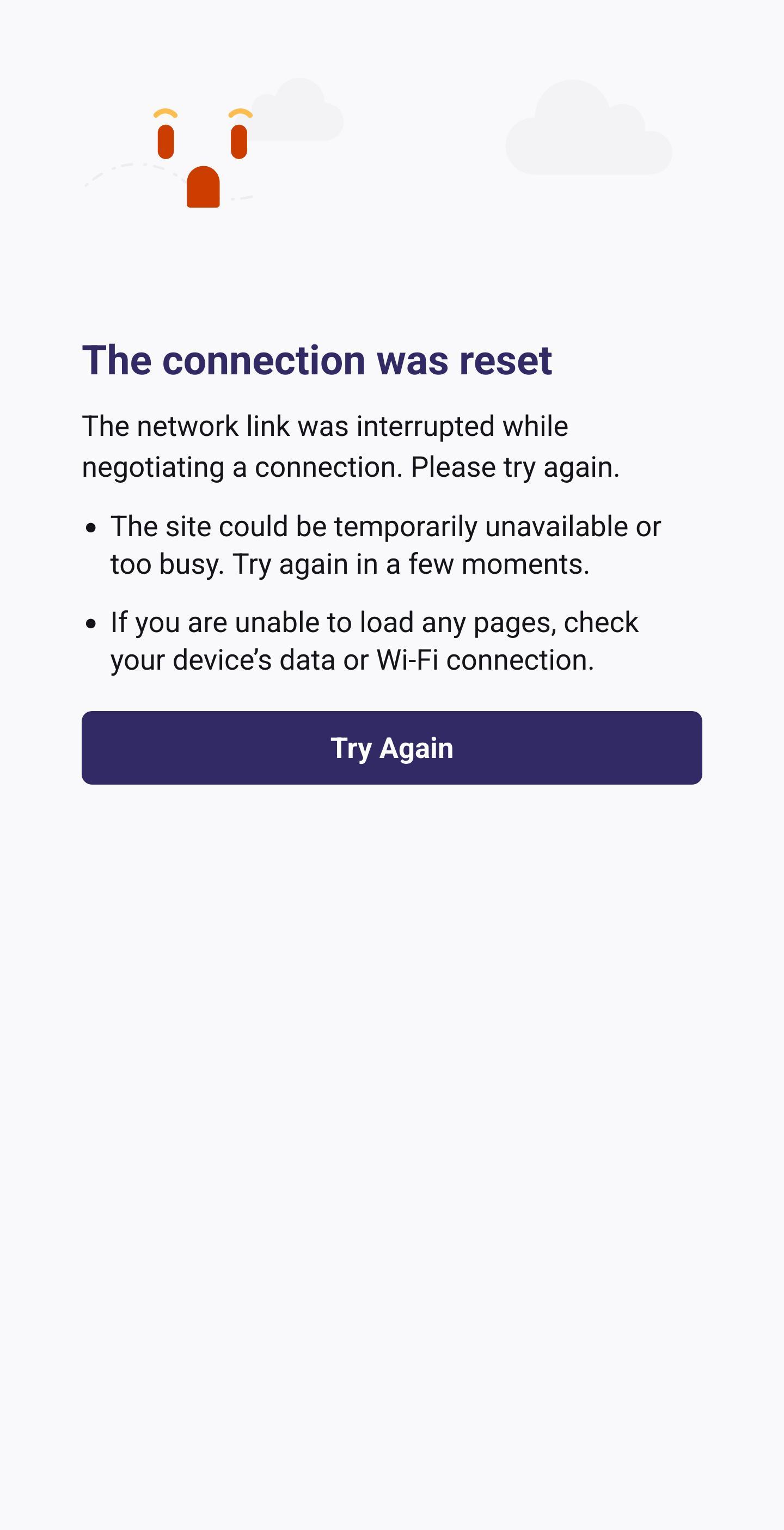 www.science.gov - Unable to access the page, connection reset · Issue ...
