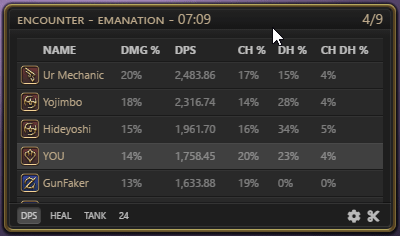 Clear encounter and load sample data