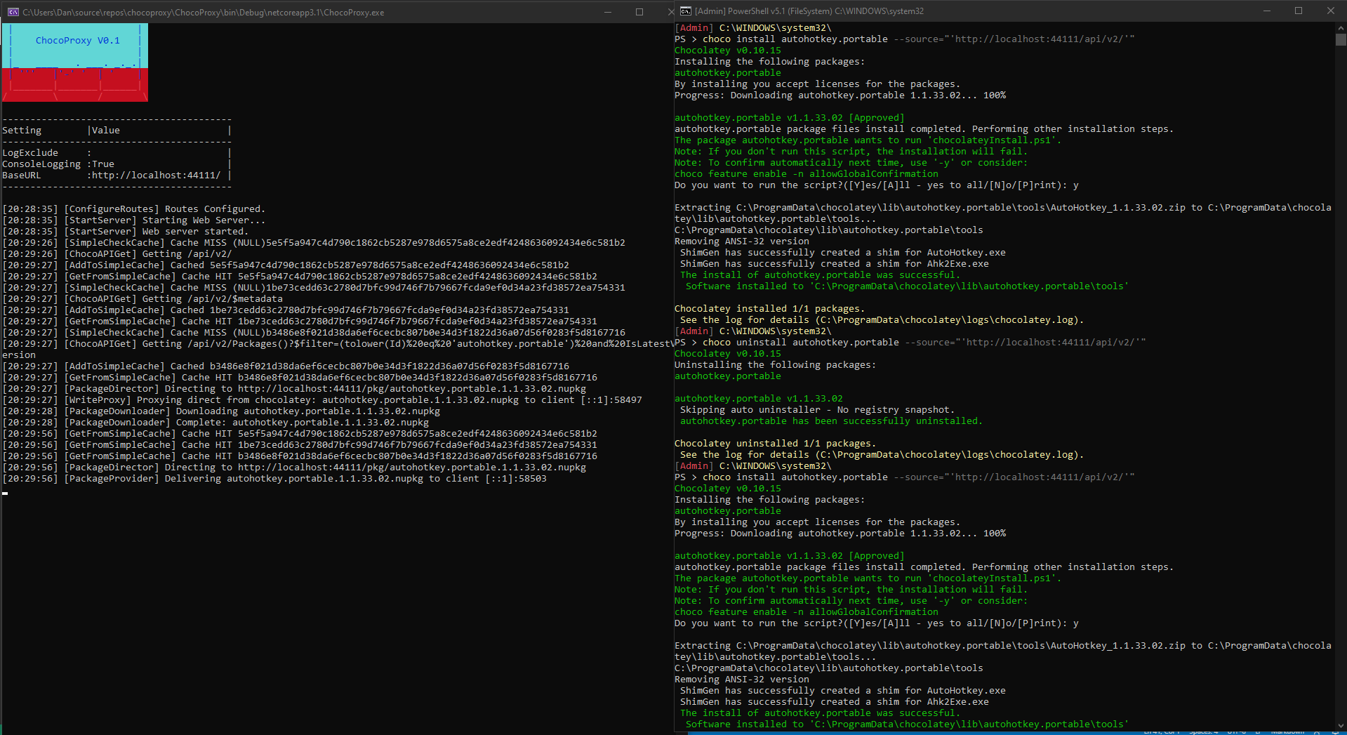 Command Line Screenshot