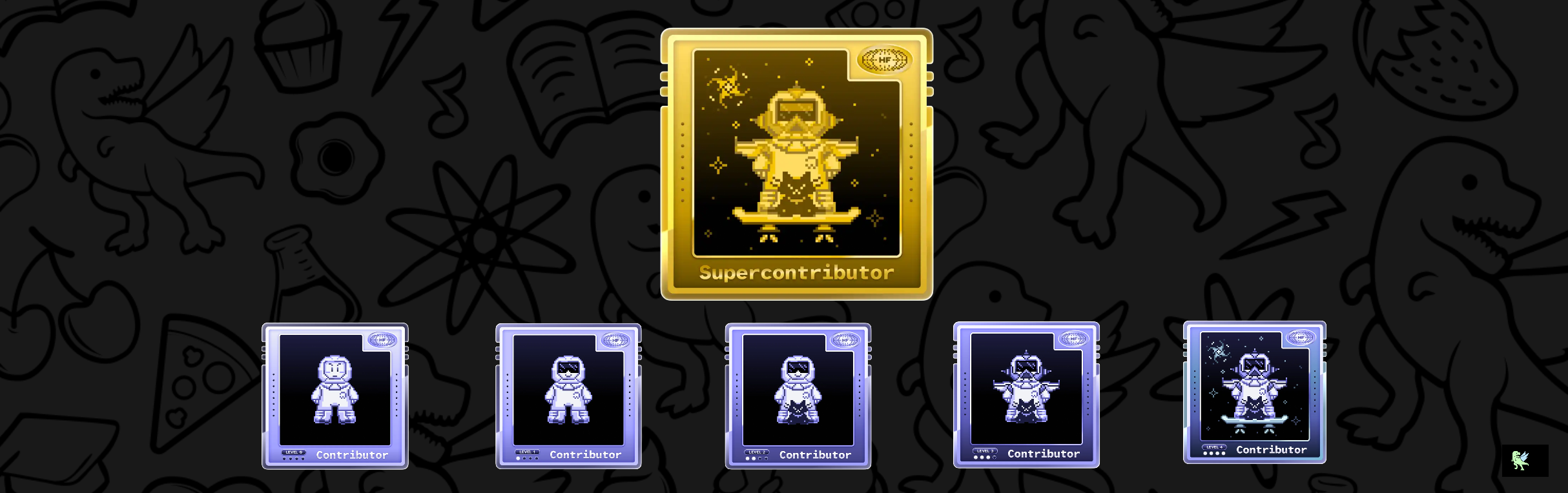 An image of @barunojha's Holopin badges, which is a link to view their full Holopin profile