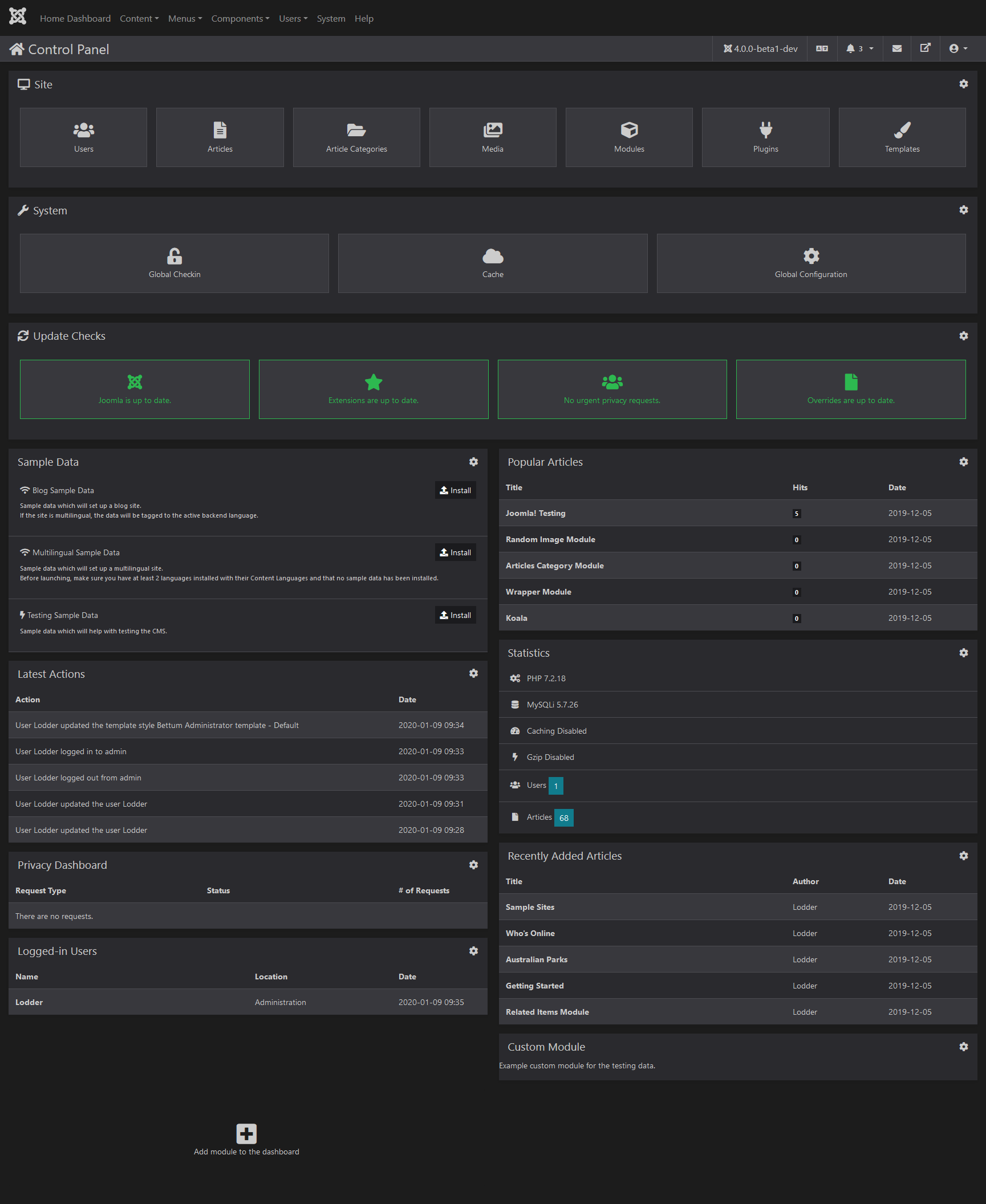 Dashboard 1