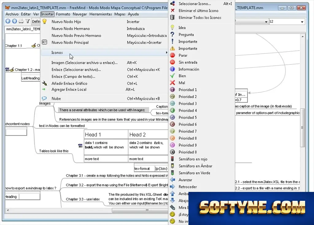 FreeMind customization options