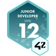 42 Cursus - Junior Developer - Level 12