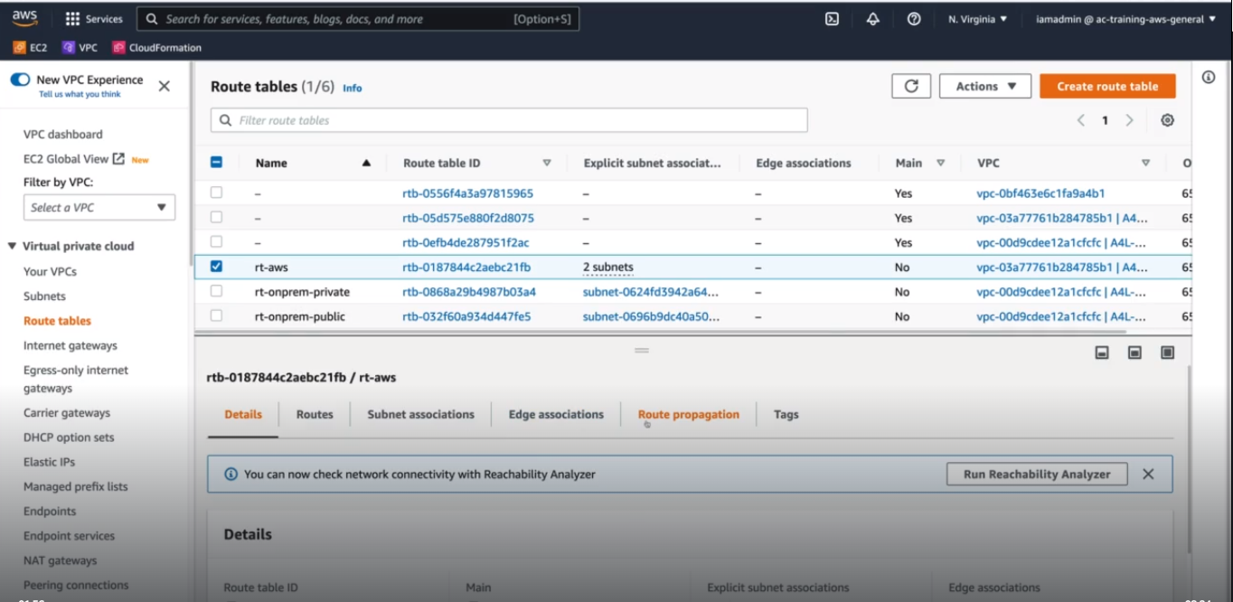 Public on-prem AWS Route Propagation