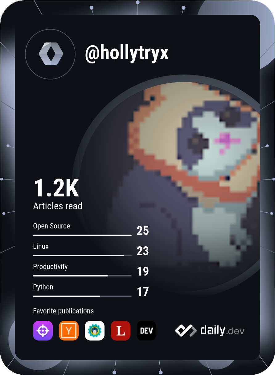 Hollytryx's Dev Card