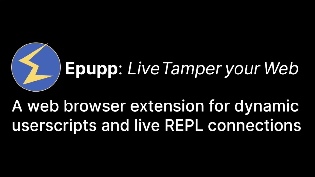 Epupp Demo Video