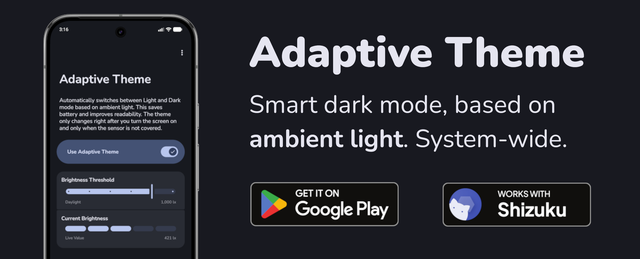 Adaptive Theme in the Google Play Store